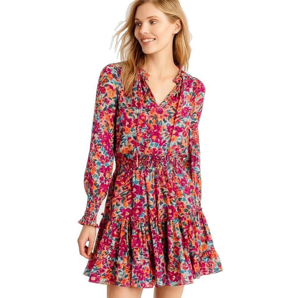 Ditsy Floral Sz M Summer Sundress Boho Cottage Romantic Feminine‎ Girly Barbie